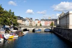 Frederiksholms Kanal and Marmorbroen in Copenhagen, Denmark