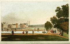 The Basin in Green Park, London, 1810