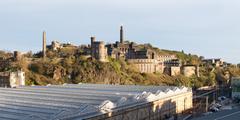 Calton Hill with listed buildings in Edinburgh