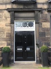 original doorway of 5 Carlton Terrace in Edinburgh designed by William Henry Playfair