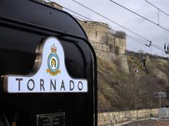 60163 Tornado steam locomotive at Edinburgh Waverley station