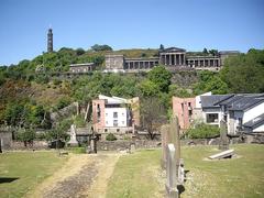 View of Calton Hill in Edinburgh