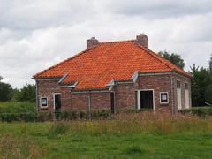 Backside of the Mallemolen at Theme Park De Spitkeet in Harkema