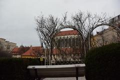 Františkánská zahrada on a winter day