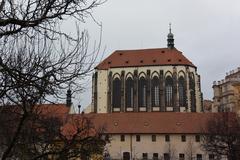 Františkánská zahrada on a winter day