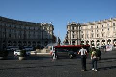 Piazza della Repubblica in Rome, Italy