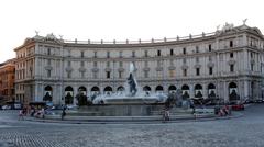 Piazza del Repubblica with historical buildings