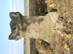 roadside cross on a hill