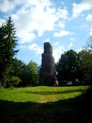 Ziggurat style tower near Krásno, Sokolov District