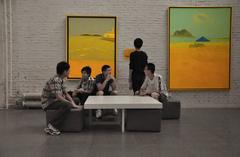 Art gallery interior in 798 Art District Beijing