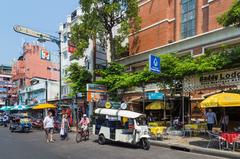 Khaosan Road in Phra Nakhon District, Bangkok, Thailand