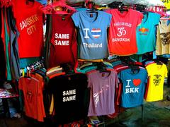 clothing shop on Khao San Road in Bangkok, Thailand