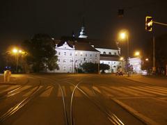 Brno Moravské náměstí at night