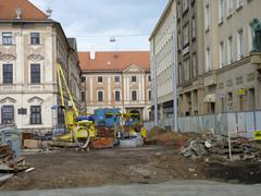 Reconstruction of the square in front of St. Thomas Church in Brno