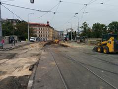 Moravian Square in Brno under reconstruction