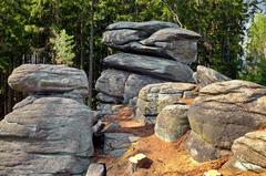 Moučné pytle natural monument with rock formations in Slavkovský les, Sokolov district