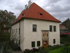 Gothic Podskalí Customs House at Výtoň in Prague