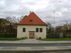 Gothic Podskalí Customs House at Výtoň in New Town, Prague