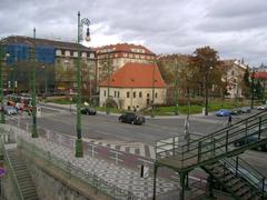 Gothic Podskalí Customs House in Výtoň, Prague