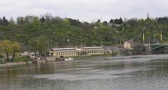 Občanská plovárna and Chapel of St. Mary Magdalene in Prague