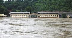 Flooded Thai restaurant in Prague during 2013 Vltava river floods