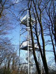 lookout tower on a tree in Brno's Soběšice