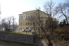 View of Žofín Palace in Nové Město, Prague