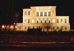 Žofín building on Slovanský ostrov island in Prague, Czech Republic