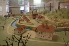 Model of Staré huti historical complex in Adamov