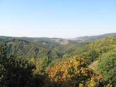 View from Nový hrad north of Adamov