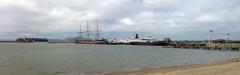 Panoramic view of Hyde Street Pier