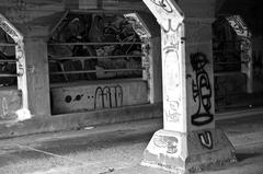 Krog Street Tunnel covered in colorful graffiti art in Atlanta, GA