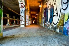 Krog Street Tunnel in Atlanta, GA covered in colorful graffiti.