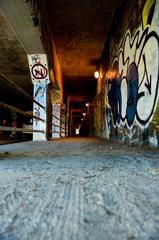 Krog Street Tunnel in Atlanta, GA with colorful graffiti art