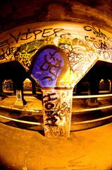 Krog Street Tunnel in Atlanta, GA with colorful graffiti art