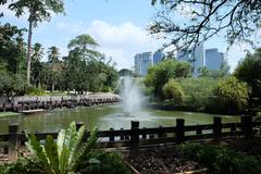 Scenic view of the Perdana Botanical Gardens in Kuala Lumpur