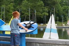 Sailboat pond at the North Carolina Museum of Life and Science