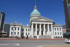 Old St. Louis County Courthouse dome in St. Louis, Missouri