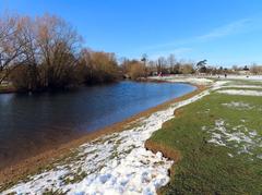 River Thames backwater by Port Meadow