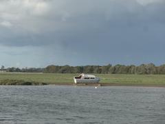 Boat aground on Port Meadow