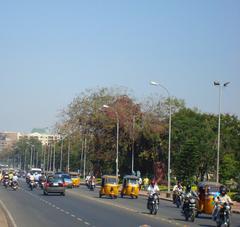 Tank Bund Road connecting twin cities