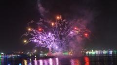 fireworks at Tank Bund on Telangana Formation Day 2016