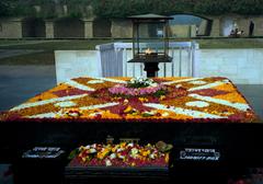 Raj Ghat, Ghandi cremation site in New Delhi