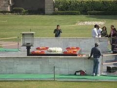 Mahatma Gandhi's final resting place in India