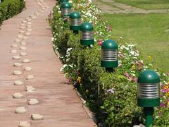 Path along which Mahatma Gandhi walked to his assassination at Gandhi Smriti in New Delhi, India