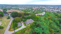 Kotliarevskyi Museum in Poltava aerial view