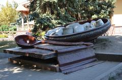 Monument to Poltava dumplings in Ukraine