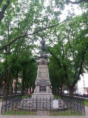 Monument to Ukrainian writer and poet Ivan Kotliarevsky in Poltava