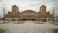 Entrance to Navy Pier Family Pavilion in 2022 taken from Polk Bros Park near Park Drive, Chicago IL