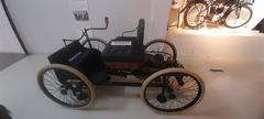 Interior of the Gedee Car Museum showing vintage cars